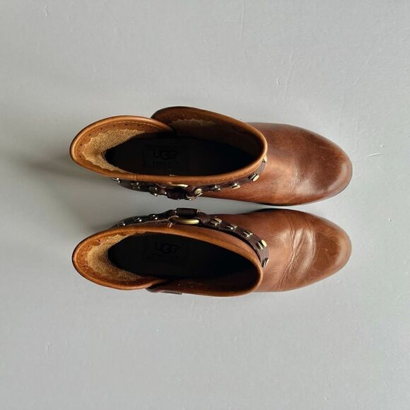 UGG Australia Darling Harness Women's Ankle Boot Whiskey Brown Size 6 - Picture 7 of 12